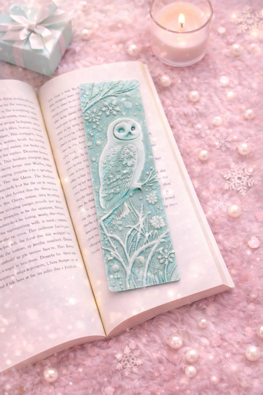 Winter Owl Bookmark | Snowy Owl Book Mark
