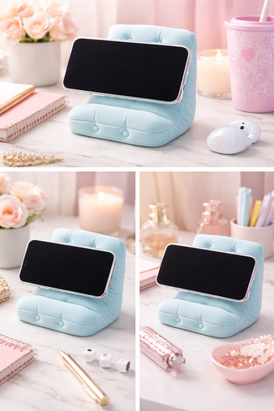 Mini Luxury Phone Chair Stand – Cute 3D Printed Desk Phone Holder